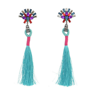 Fashion best tassel long earrings 5 colors 1 pair for jewelry accessories bohemia style Xmas party