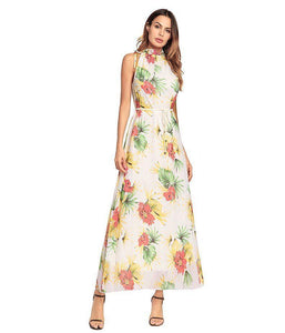 Sexy Printed Sleeveless Bohemia Beach Maxi Dress