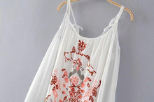 Load image into Gallery viewer, New Spaghetti Strap Embroidered Maxi Dress