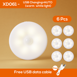 Bedroom Decor Night Lights Motion Sensor Night Lamp Children's Gift USB Charging Bedroom Decoration Led Night Light