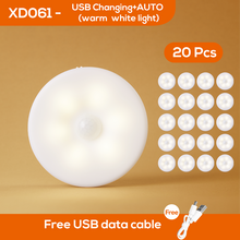 Load image into Gallery viewer, Bedroom Decor Night Lights Motion Sensor Night Lamp Children&#39;s Gift USB Charging Bedroom Decoration Led Night Light