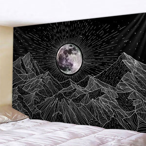 Tapestry Bohemian decoration wall hanging bedroom psychedelic scene starlight art home decoration