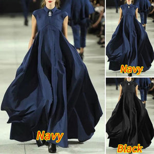 Bohemain Maxi Long Dress Vintage Turn-down Collar Dress Casual Robe Femme 2022 Casual Vestidos Femininas