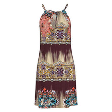 Load image into Gallery viewer, Bohemian Print Off-shoulder Dress Casual Retro Print Elegant Seaside Holiday Beach Skirt