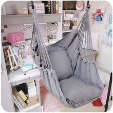 Load image into Gallery viewer, Canvas Hanging Chair Student Dormitory Home Swing Chairs Modern  Living Room Decoration Hange Chair Washable Simple Solid Color