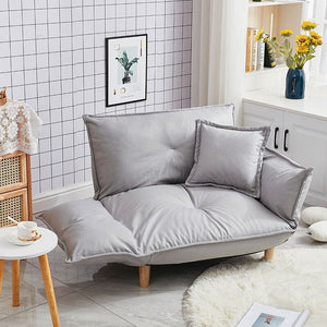 Convertible Adjustable Sofa Couch and Love Seat Japanese Furniture Fold Down Futon Sofabed Ideal for Living Room, Bedroom, Dorm