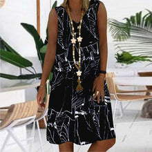 Load image into Gallery viewer, Women&#39;s Dresses Sleeveless V-neck Boho Print Midi Dress