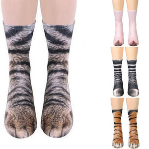 Print socks adult animal claw socks for men and women