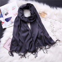 Load image into Gallery viewer, Winter Solid Color Warm Long Imitation Cashmere Shawls Scarf