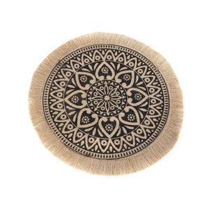 Home Creative Cotton Braid Coaster Handmade Macrame Cup Cushion Bohemia Style Non-slip Cup Mat