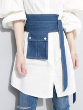 Load image into Gallery viewer, Denim Pocket Style Girdle Belt