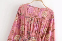 Load image into Gallery viewer, Retro Printed Bohemia Falbala Skirt Bottoms