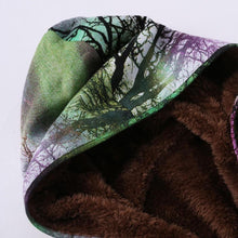 Load image into Gallery viewer, Autumn and Winter Women Printed Long Cotton Jacket  Plus Size Velvet Hoodie