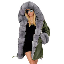 Load image into Gallery viewer, Warm Fur Collar Hoodie Jacket Windbreaker Coat Outwear