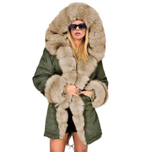 Load image into Gallery viewer, Warm Fur Collar Hoodie Jacket Windbreaker Coat Outwear