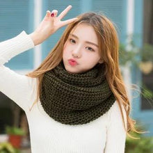 Load image into Gallery viewer, Solid Color Fashion 10 Colors Knitting Cape Scarf