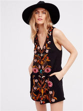 Load image into Gallery viewer, Summer Bohemia colorful flowers elegant sleeveless dress
