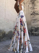Load image into Gallery viewer, Sexy Sleeveless Floral Print Maxi Dress Two Patten