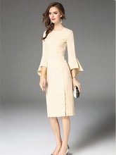 Load image into Gallery viewer, Elegant Flared Sleeves Evening Dress