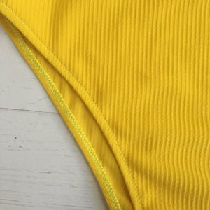 Colorblock Stitching Sexy Strapless One Piece Swimsuit