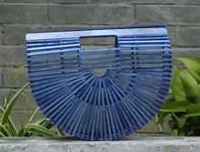 Load image into Gallery viewer, Clamshell Flip Holiday Bamboo Bag