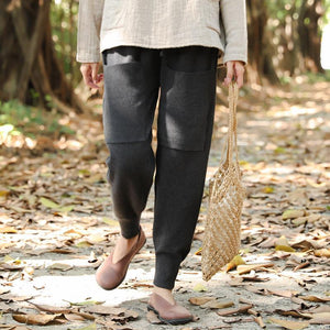 Casual Straw Knitted Khaki Handbag Shoulder Bag For Women