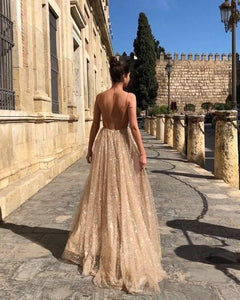 Elegant Sleeveless Backless Evening Maxi Dress