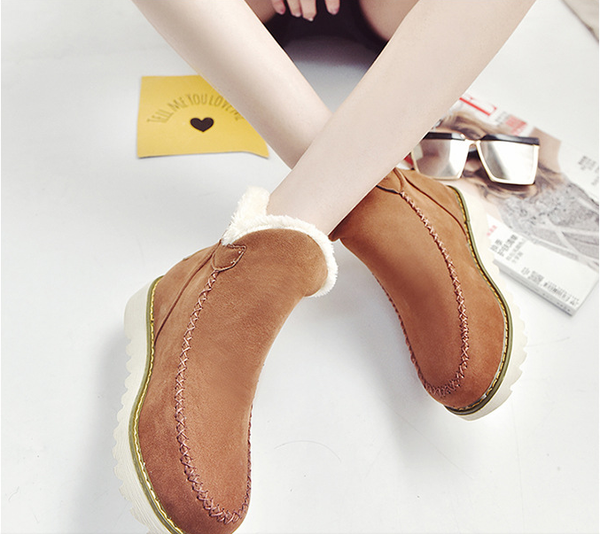 Women Solid Color Warm Winter&Snow Boots