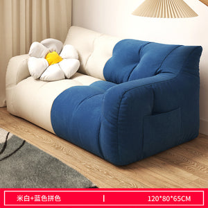 Lazy Sofa Balcony Sleeping Room Women's Single Double Tatami Bedroom Lounge Chair Living Room Furniture Sofa Bed EPS Fill Inside