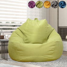 Load image into Gallery viewer, Lazy Sofa Cover Solid Chair Covers Without Filler Linen Cloth Lounger Seat Bean Bag Pouf Puff Couch Tatami Living Room Beanbags