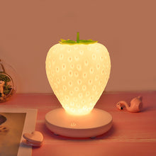 Load image into Gallery viewer, Led Energy-saving Lamp Children with Sleeping Night Light Fun Strawberry Shape USB Charging Silicone Lamp Touch Switch Luminaria