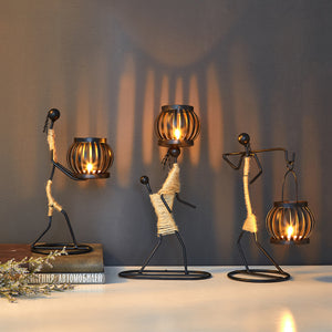 Metal candle holder home decor accessories African Candlesticks for candles Decorative chandeliers candle