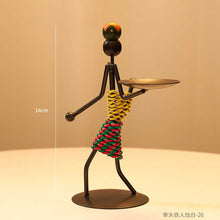 Load image into Gallery viewer, Metal candle holder home decor accessories African Candlesticks for candles Decorative chandeliers candle