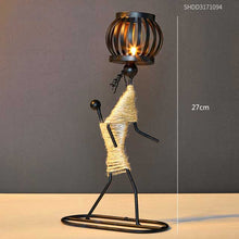 Load image into Gallery viewer, Metal candle holder home decor accessories African Candlesticks for candles Decorative chandeliers candle
