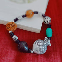 Load image into Gallery viewer, Handmade Multi-treasure bracelet bracelet creative braid bracelet Bodhi diamond turquoise hand string lovers gift
