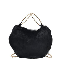 Load image into Gallery viewer, Autumn And Winter One Shoulder Slung Portable Plush Bucket Bag