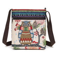 Load image into Gallery viewer, Women&#39;s Crossbody Shoulder Bag Canvas Bag Thai Ethnic Style Embroidery Cute Fashion Lady&#39;s Mobile Phone Bag Shoulder Bag