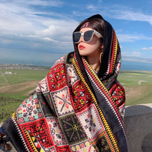 Load image into Gallery viewer, Sunscreen Women&#39;s Summer Thin Tibetan Super Scarf Ethnic Wind Scarf Beach Towel