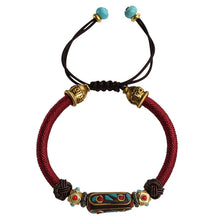 Load image into Gallery viewer, Dragon Knot Hand woven Bracelet Bohemian Women&#39;s Vintage Brass Ethnic Hand Rope Bracelet