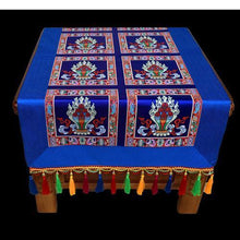 Load image into Gallery viewer, Tibetan-style folk wind tablecloth custom retro long table tea tablecloth Buddha hall decoration for tablecloth Buddha tablecloth
