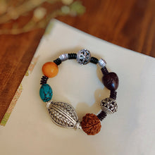 Load image into Gallery viewer, Handmade Multi-treasure bracelet bracelet creative braid bracelet Bodhi diamond turquoise hand string lovers gift