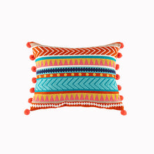 Load image into Gallery viewer, New embroidered retro Bohemian style cushion cover tassel wool ball  cushion cover