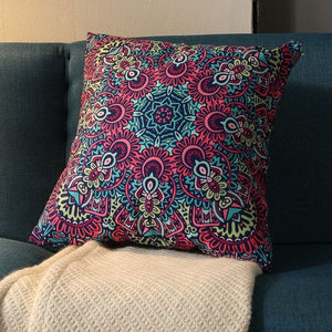 Ethnographic Vintage Pillowcase Bohemian Square Cushion Cover