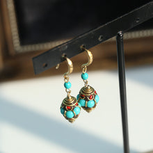 Load image into Gallery viewer, New Nepal exotic earrings jewelry ethnic online celebrity temperament contrast earrings