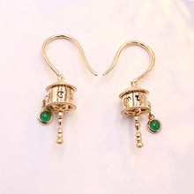 Load image into Gallery viewer, Six-character mantra prayer wheel pendant can be turned to pray for peace and protect necklace &amp; Earrings