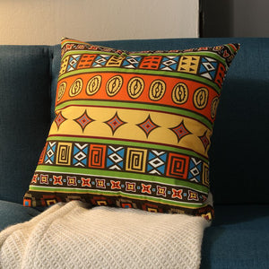 Ethnographic Vintage Pillowcase Bohemian Square Cushion Cover