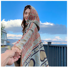 Load image into Gallery viewer, Tibetan ethnic shawl women&#39;s Autumn hooded cloak air-conditioned room warm cloak scarf