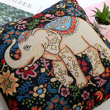 Load image into Gallery viewer, Elephant double-sided cushion cover ethnic style embroidered backrest sofa cushion pillowcase