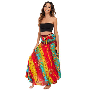 New Leisure Big Hem Skirt Belly Dance Half Skirt Holiday Skirt