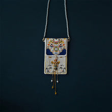 Load image into Gallery viewer, Original Tibetan Eight Treasures, Double Sided Embroidered Handheld Crossbody Bag, Antique Purse, Daily Versatile Bag